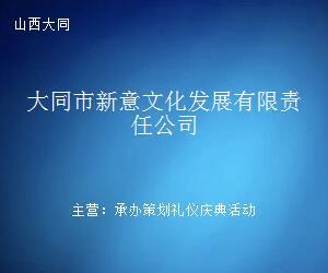 大同市新意文化发展有限责任公司 文化艺术经纪代理的领航者